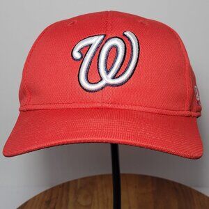 OC SPORTS MLB Washington Nationals Red and White Youth Adjustable Baseball Hat